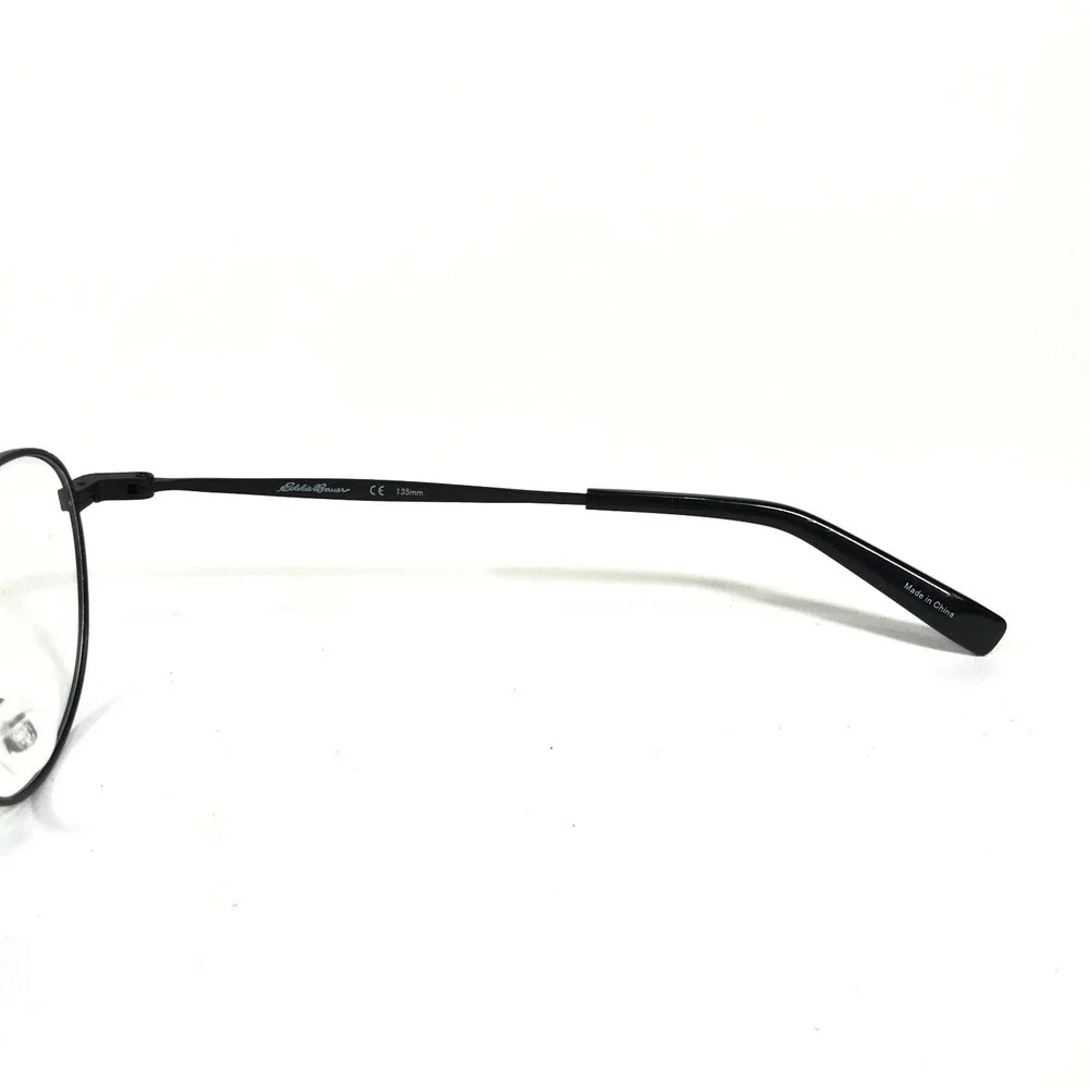 Eddie Bauer Eyeglasses Frames EB32213 BK Black Round Full Wire Rim 49-20-135